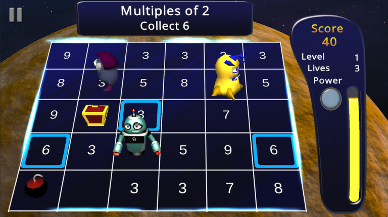 Screenshot of Number Delver gameplay